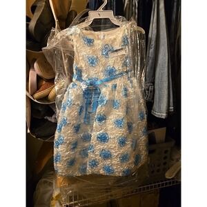 Kid's Dream white Sleeveless‎ Flower Girl Dress, Sz 3-4, Brand New